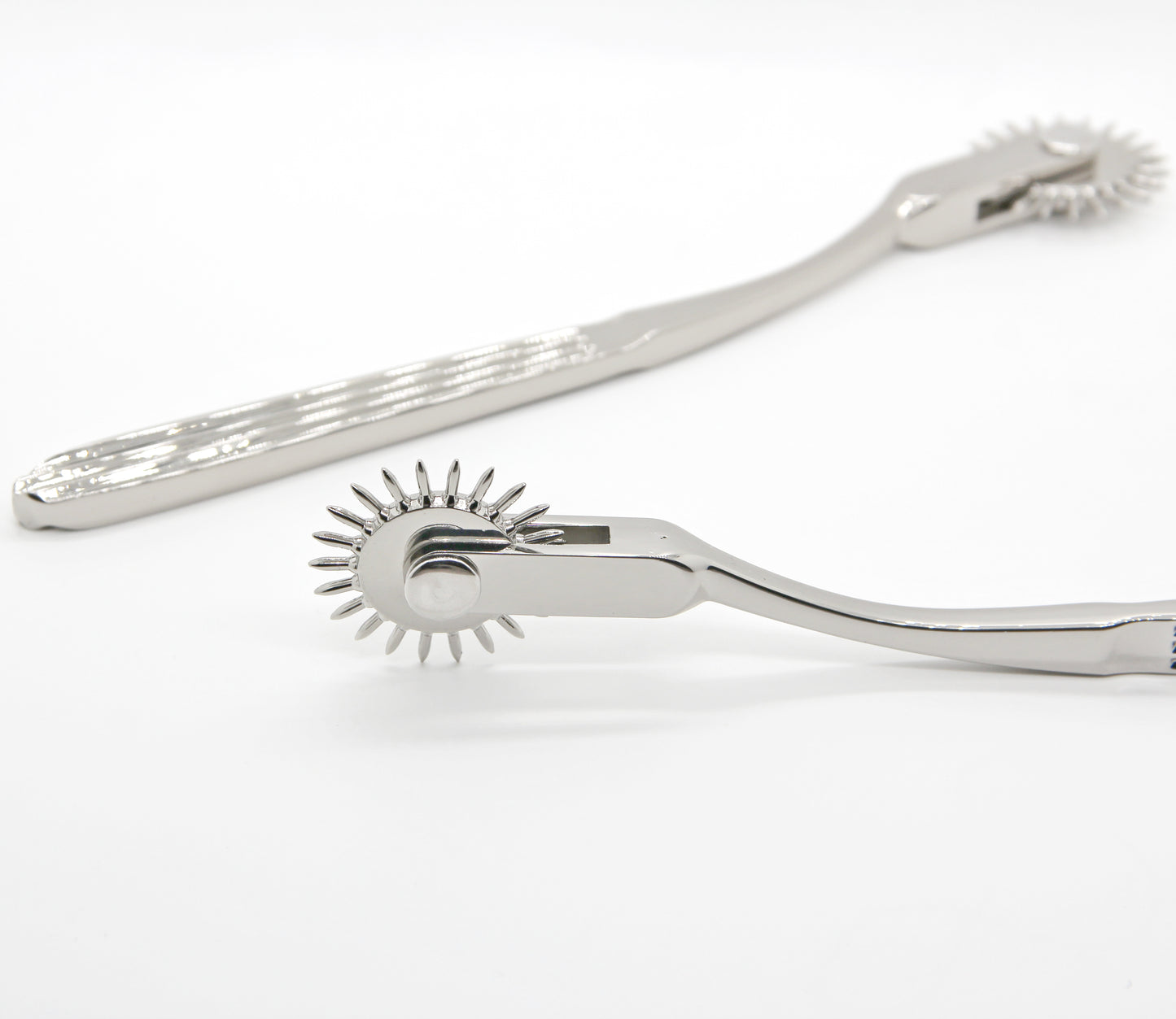 Engraved pinwheel custom personalized. Wartenberg wheel bdsm toy. Sex fetish gear gift. Metal sensation play. Tracing wheel marker leather