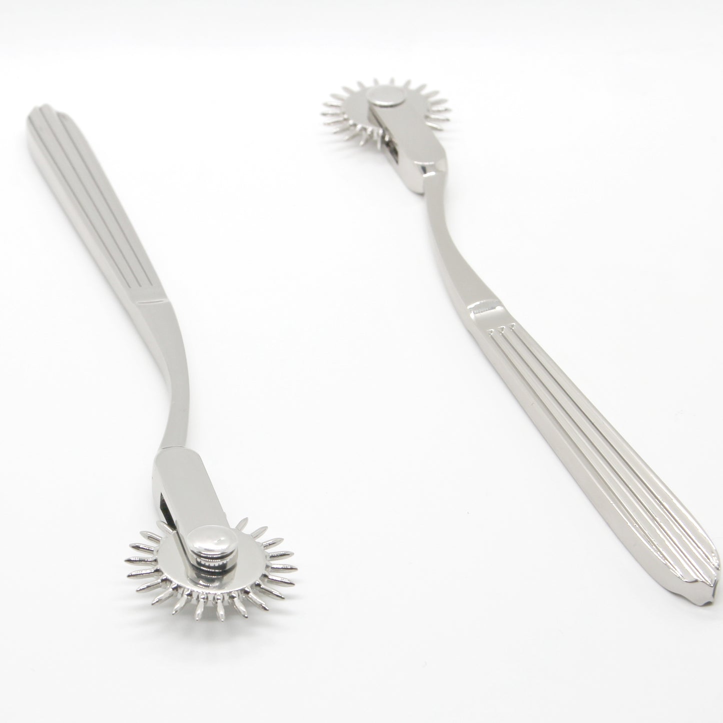 Engraved pinwheel custom personalized. Wartenberg wheel bdsm toy. Sex fetish gear gift. Metal sensation play. Tracing wheel marker leather