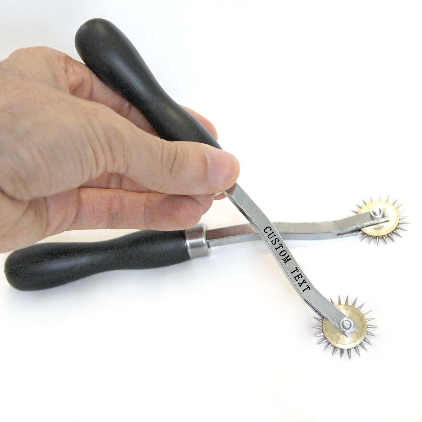 BDSM toy Wartenberg wheel. Custom sensory play spiky pinwheel. Sex fetish gear personalized. Engraved BDSM fetish bottom gift submissive