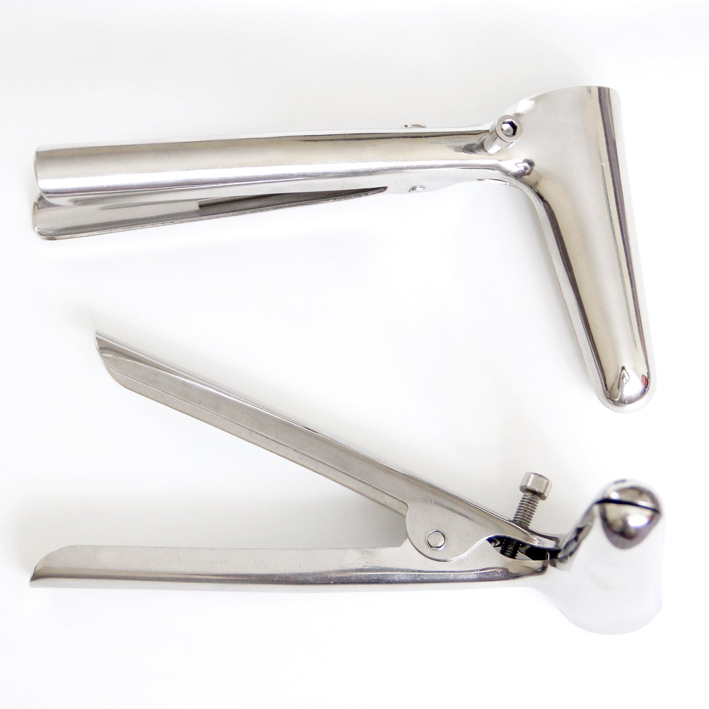 Stainless Steel Gynecological Speculum – BDSM & Medical Roleplay Tool, Adjustable Cold Steel Kink Gear