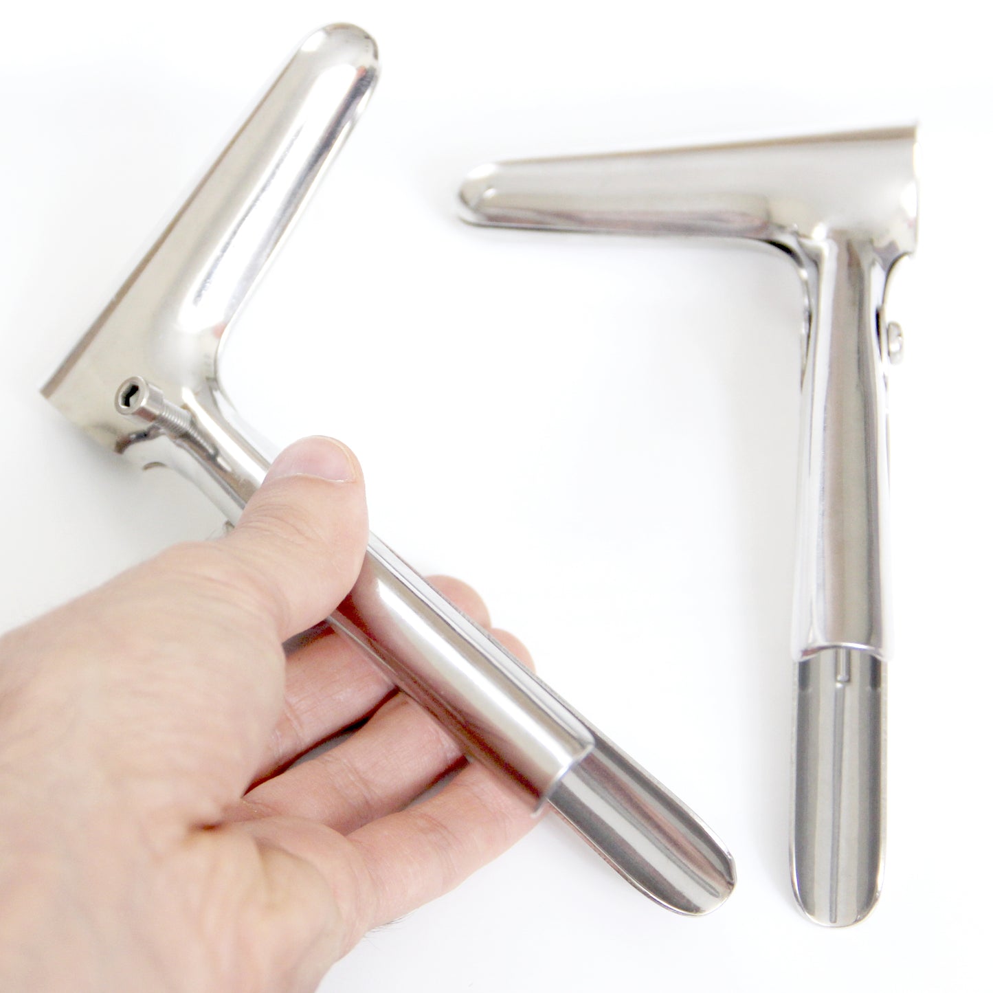 Stainless Steel Gynecological Speculum – BDSM & Medical Roleplay Tool, Adjustable Cold Steel Kink Gear