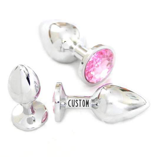 Anal plug personalized. Ass metal dildo. Bdsm gift for lover. Custom sex toy princess jewel. Beginner plugs for women. butt play analplug