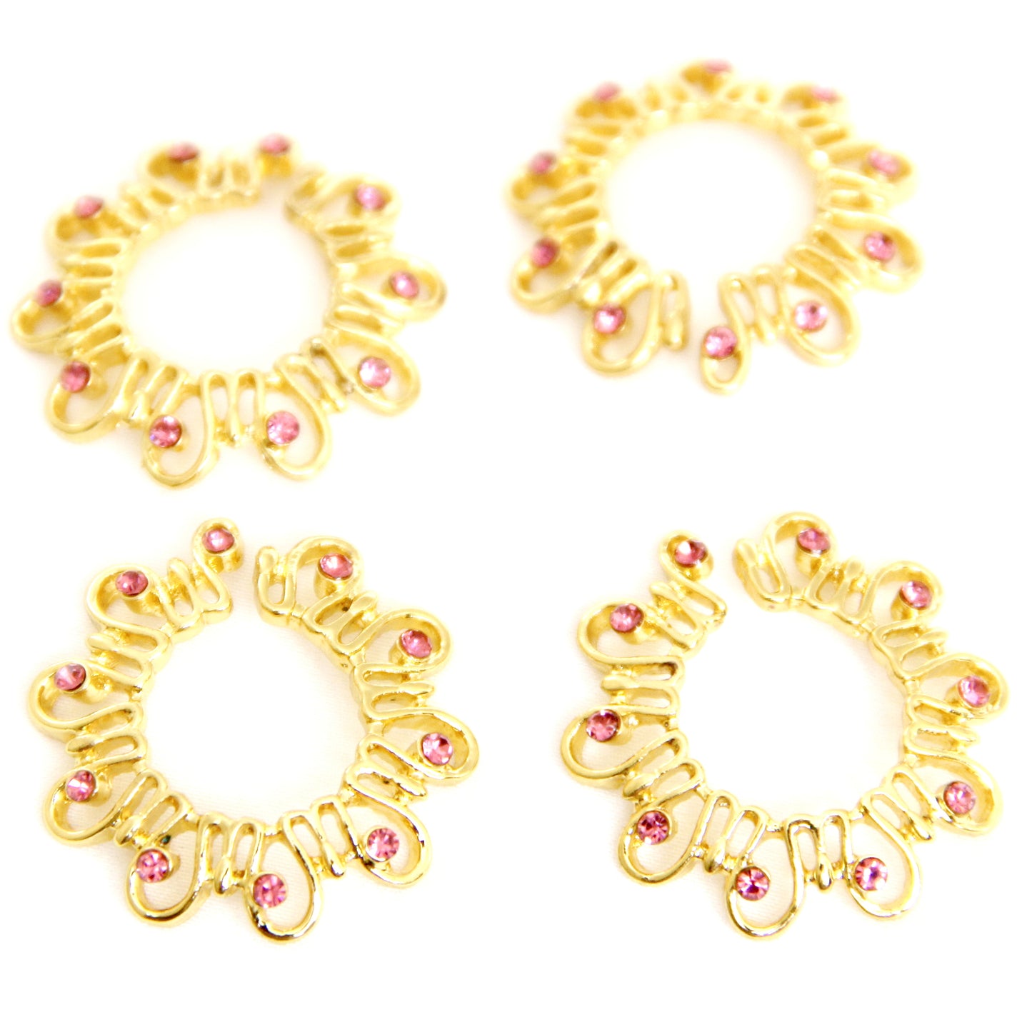 Flower Nipple Clamps. Кings steel nipple BDSM jewelry. Тoy for women erotic gift. Intimate couples Non piercing rings 2Pcs. Fake nipple ring