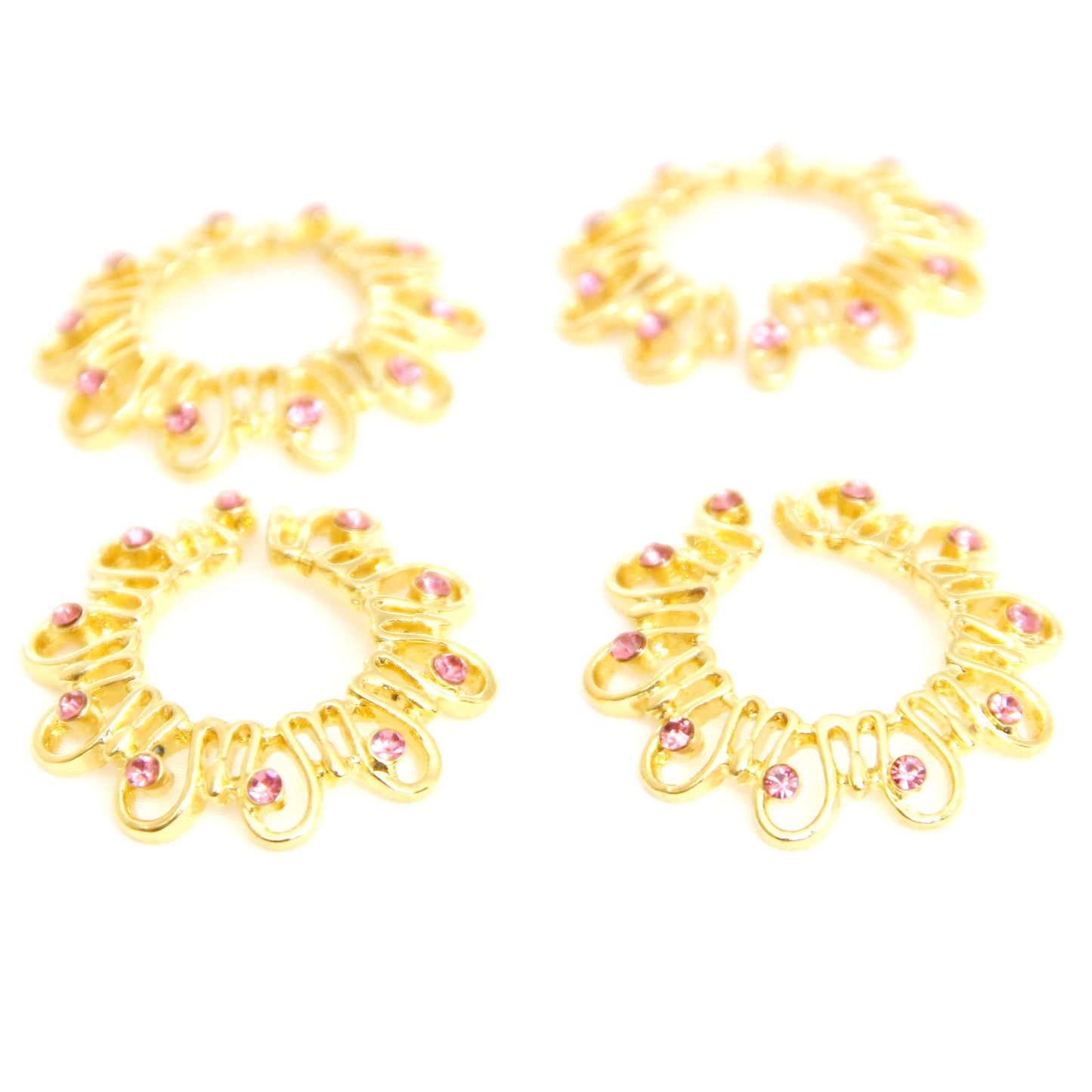 Flower Nipple Clamps. Кings steel nipple BDSM jewelry. Тoy for women erotic gift. Intimate couples Non piercing rings 2Pcs. Fake nipple ring