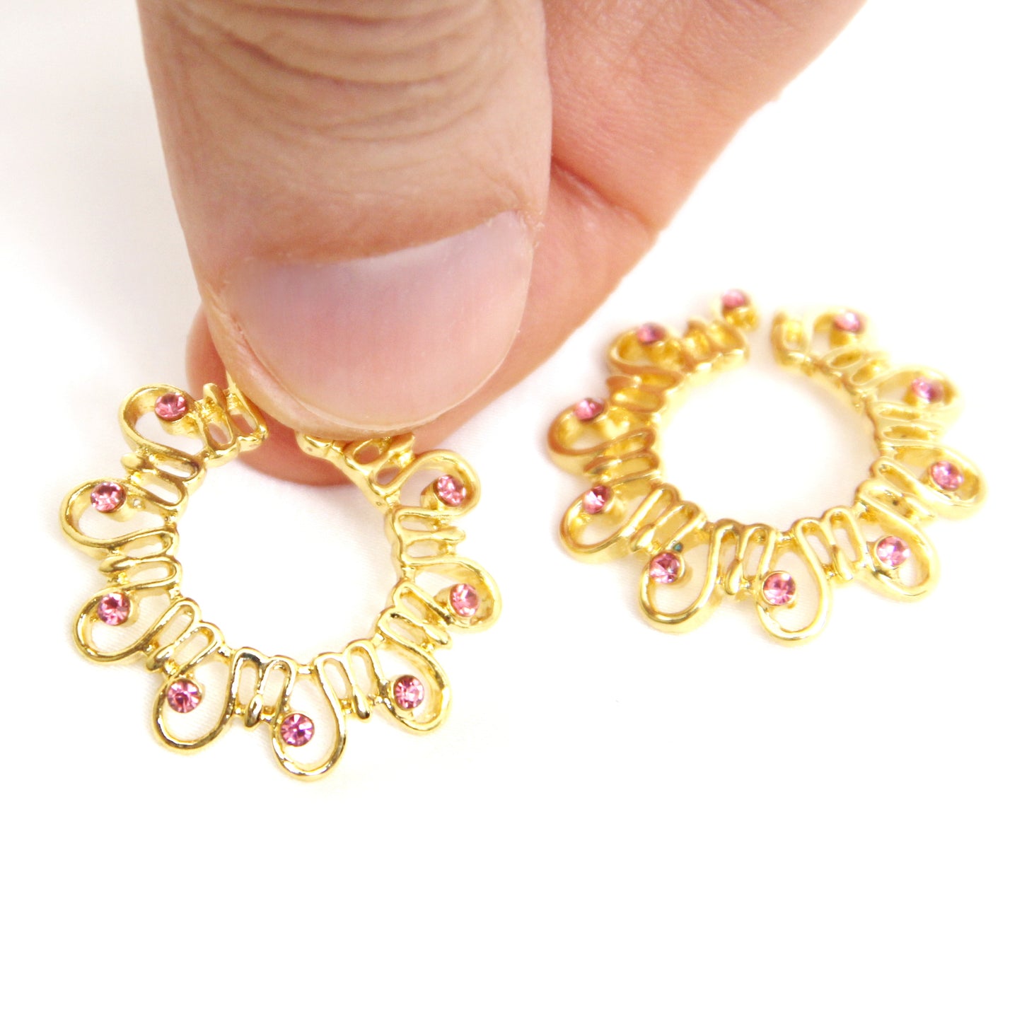 Flower Nipple Clamps. Кings steel nipple BDSM jewelry. Тoy for women erotic gift. Intimate couples Non piercing rings 2Pcs. Fake nipple ring