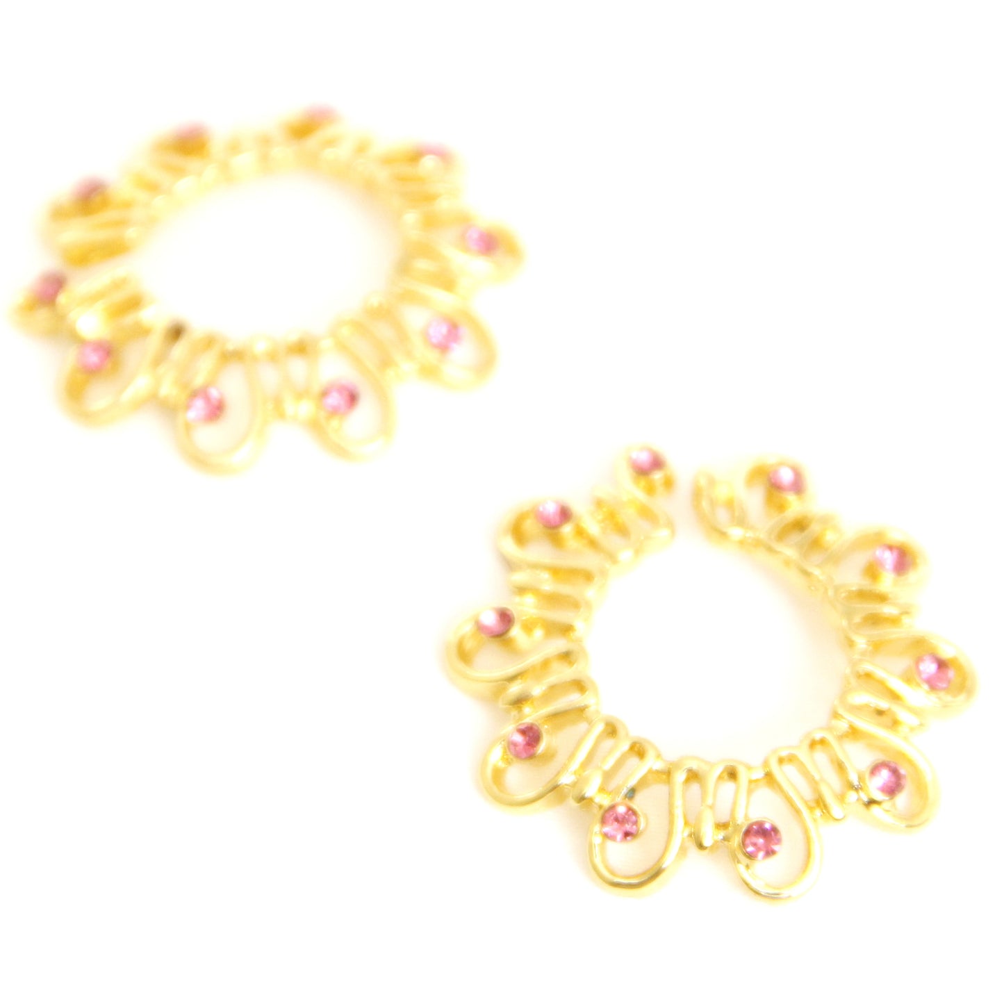 Flower Nipple Clamps. Кings steel nipple BDSM jewelry. Тoy for women erotic gift. Intimate couples Non piercing rings 2Pcs. Fake nipple ring