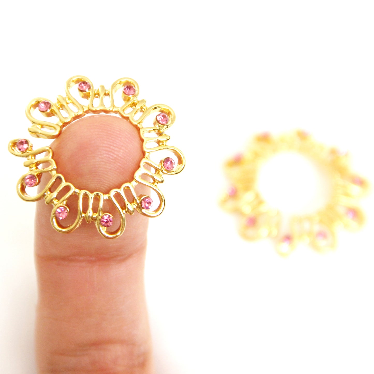 Flower Nipple Clamps. Кings steel nipple BDSM jewelry. Тoy for women erotic gift. Intimate couples Non piercing rings 2Pcs. Fake nipple ring