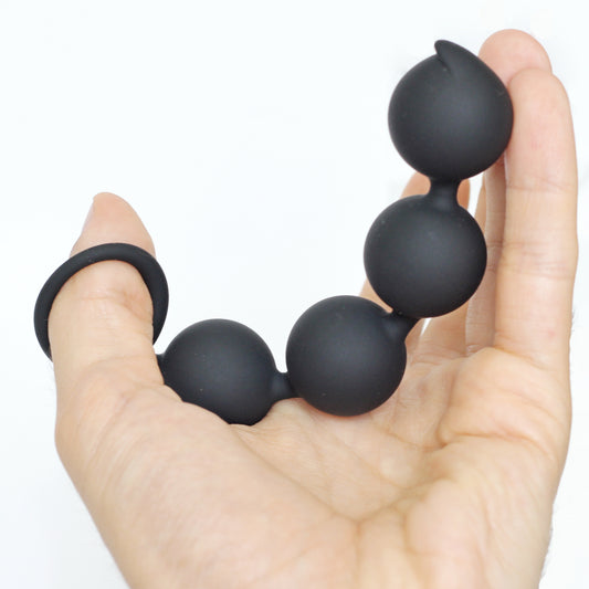 Silicone anal beads. Butt balls plug. BDSM toy anal masturbation. Dildo for men mature gift. Soft flexible discreetly women sex toys