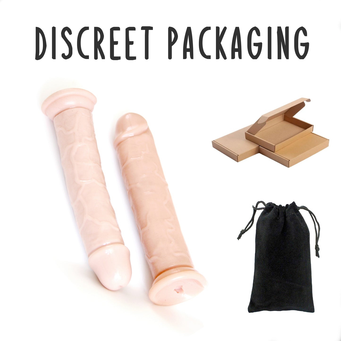 Realistic Silicone Dildo for Women with Suction Cup – Soft Skin-Feeling, Waterproof G-spot Toy, Strap-On Compatible, Huge Size Option, Adult Sex Gift